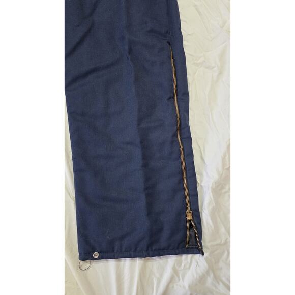 BERNE Apparel Insulated Canvas Coveralls Corduroy Collar Side Zip SZ XL 48-50 - Picture 7 of 11